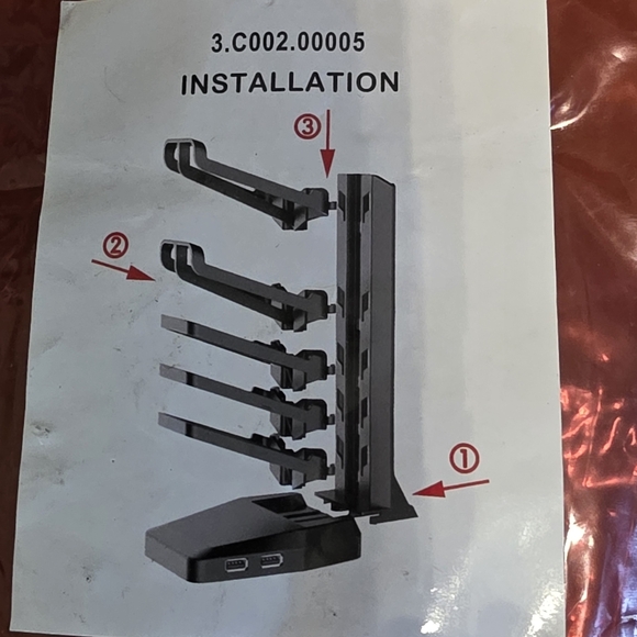 Black Vertical Multi USB Charging Tower - Picture 1 of 5